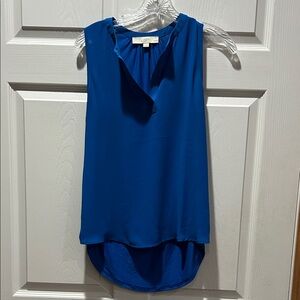 LOFT Women's Vibrant Blue High Low Dress